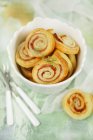 Puff pastry swirls — Stock Photo