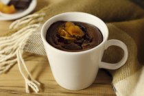 Dessert au chocolat chaud — Photo de stock