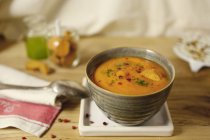Sweet potato soup — Stock Photo