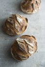 French round sourdough loaves — Stock Photo