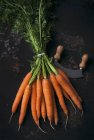 Букет свіжої моркви — стокове фото