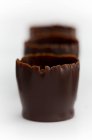 Copos de chocolate vazios — Fotografia de Stock