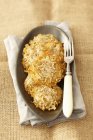 Potato fritters with Parmesan — Stock Photo