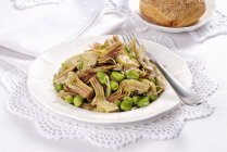 Italian artichoke and broad bean — Stock Photo