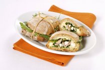 Thunfisch-Sandwich mit Rucola — Stockfoto