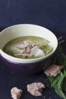 Wild garlic soup — Stock Photo