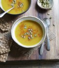 Суп из сквоша — стоковое фото