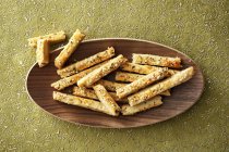 Bastoncini di pasta frolla salati — Foto stock