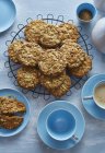 Ginger and oat biscuits — Stock Photo