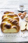 Jewish sweet bread plait — Stock Photo