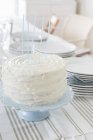 Cake with vanilla cream — Stock Photo