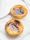 Portuguese custard tarts — Stock Photo