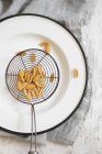 Dried uncooked Gnocchetti pasta — Stock Photo