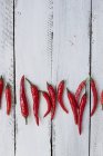 Chiles rojos frescos - foto de stock