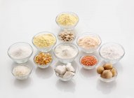 Gluten-free flour in bowls — Stock Photo