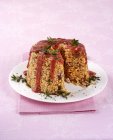 Italian rice timbale with tomato — Stock Photo