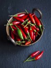Small chilli peppers — Stock Photo