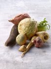 Old-fashioned vegetables — Stock Photo