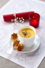 Crème de soupe de citrouille — Photo de stock