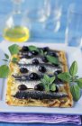 Oliven-herzhafte Torte — Stockfoto