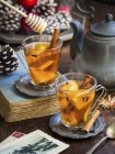 Tè freddo caldo invernale — Foto stock