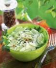 Салат з огірків в мисці — стокове фото