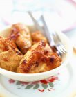 Chicken Wings mit Ketchup — Stockfoto
