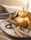 Creole chicken with pineapple — Stock Photo