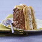 Chocolate y jengibre Charlotte - foto de stock