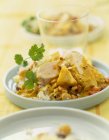 Chicken and rice curry — Stock Photo
