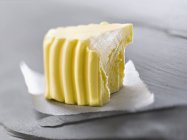 Butter on paper napkin — Stock Photo