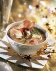 Creamed chestnut soup — Stock Photo