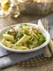 Penne pasta with broccolis — Stock Photo