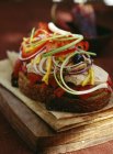 Thunfisch-Paprika-Sandwich — Stockfoto