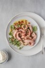 Octopus marinated in juice — Stock Photo