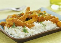 Fricasse di pollo al curry — Foto stock