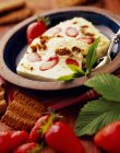 Crème de mascarpone dessert — Photo de stock