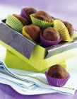 Chocolate truffles in box — Stock Photo