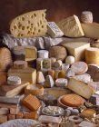 Diferentes tipos de quesos - foto de stock