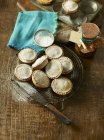 Mince pies sprinkled with icing sugar — Stock Photo