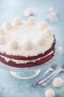 Gâteau en velours rouge — Photo de stock