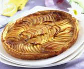 Запечений пиріг яблучний — стокове фото