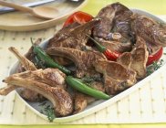 Grilled lamb chops — Stock Photo