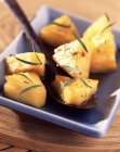 Roasted pineapple with tarragon — Stock Photo