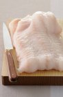 Raw fillet of bass — Stock Photo
