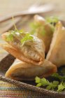 Samosas au thon et coriandre — Photo de stock