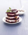 Beetroot and cottage cheese — Stock Photo