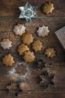 Sem glúten vegan biscoitos de Natal — Fotografia de Stock