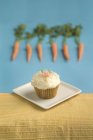 Cupcake with Cream Cheese Frosting — Stock Photo