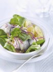 Steamed potato salad — Stock Photo